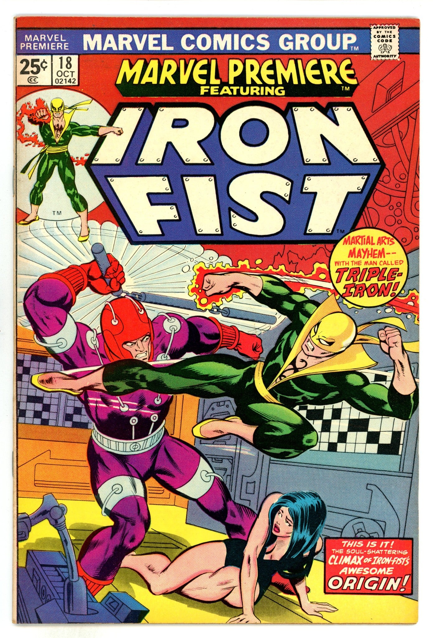 Marvel Premiere 18 VF- (7.5) (1974) 