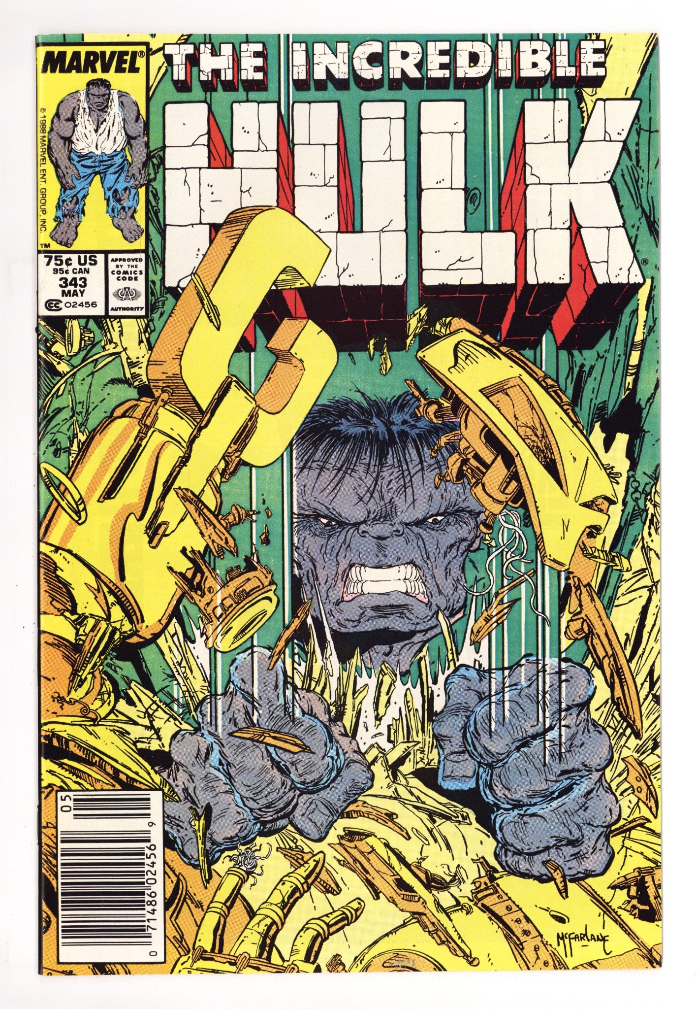 The Incredible Hulk Vol 1 343 VF/NM (9.0) (1988) Newsstand 
