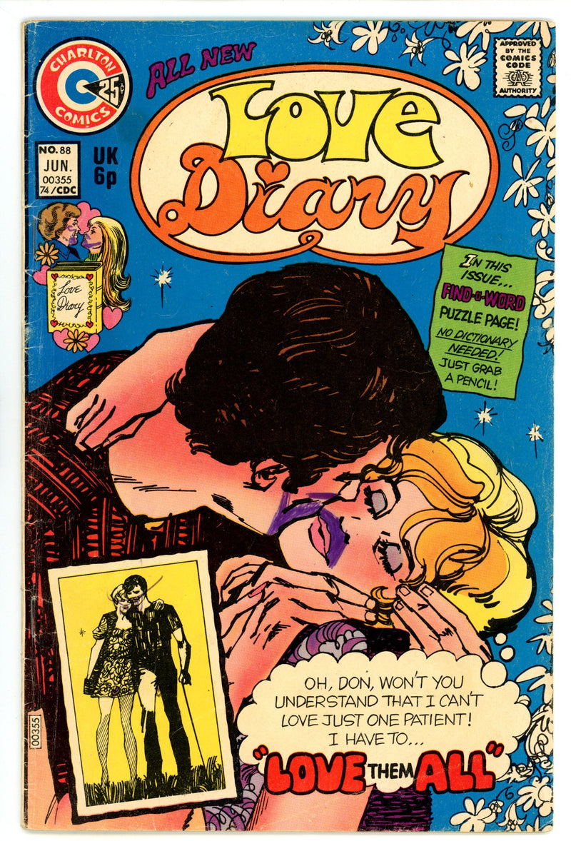 Love Diary 88 GD/VG (3.0) (1974) 