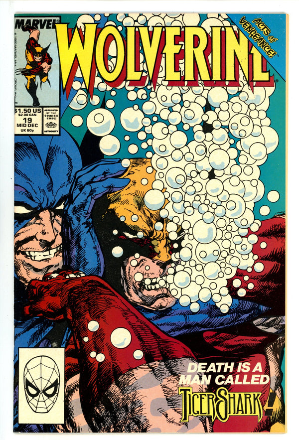 Wolverine Vol 2 19 Mid Grade (1989)
