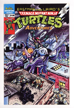 Teenage Mutant Ninja Turtles Adventures Vol 2 8 FN/VF (7.0) (1990) 5th Print