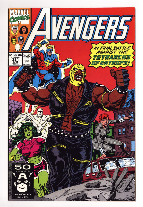 The Avengers Vol 1 331 High Grade (1991)