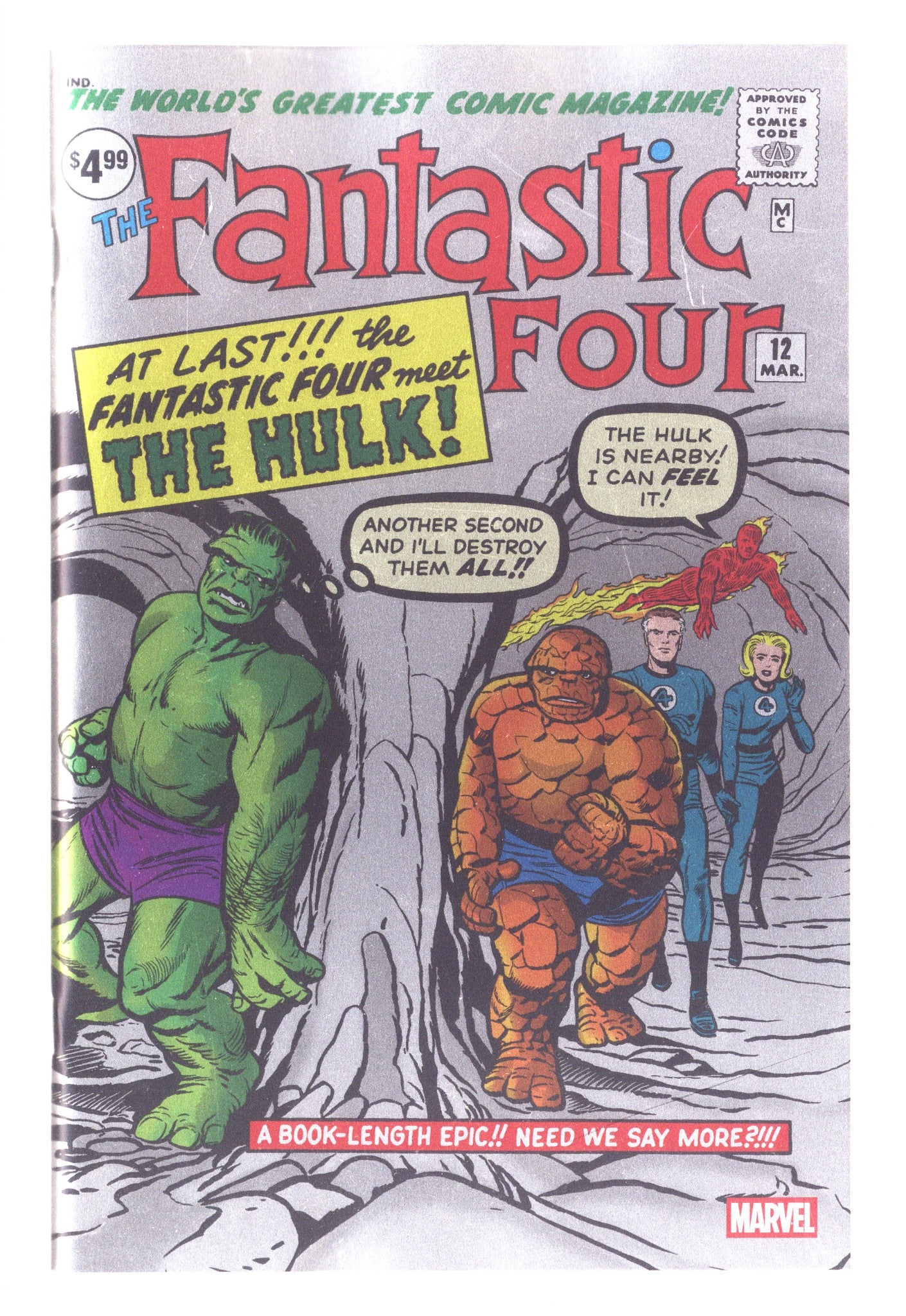 Fantastic Four Vol 1 12 Kirby Foil Facsimile Variant (2025)