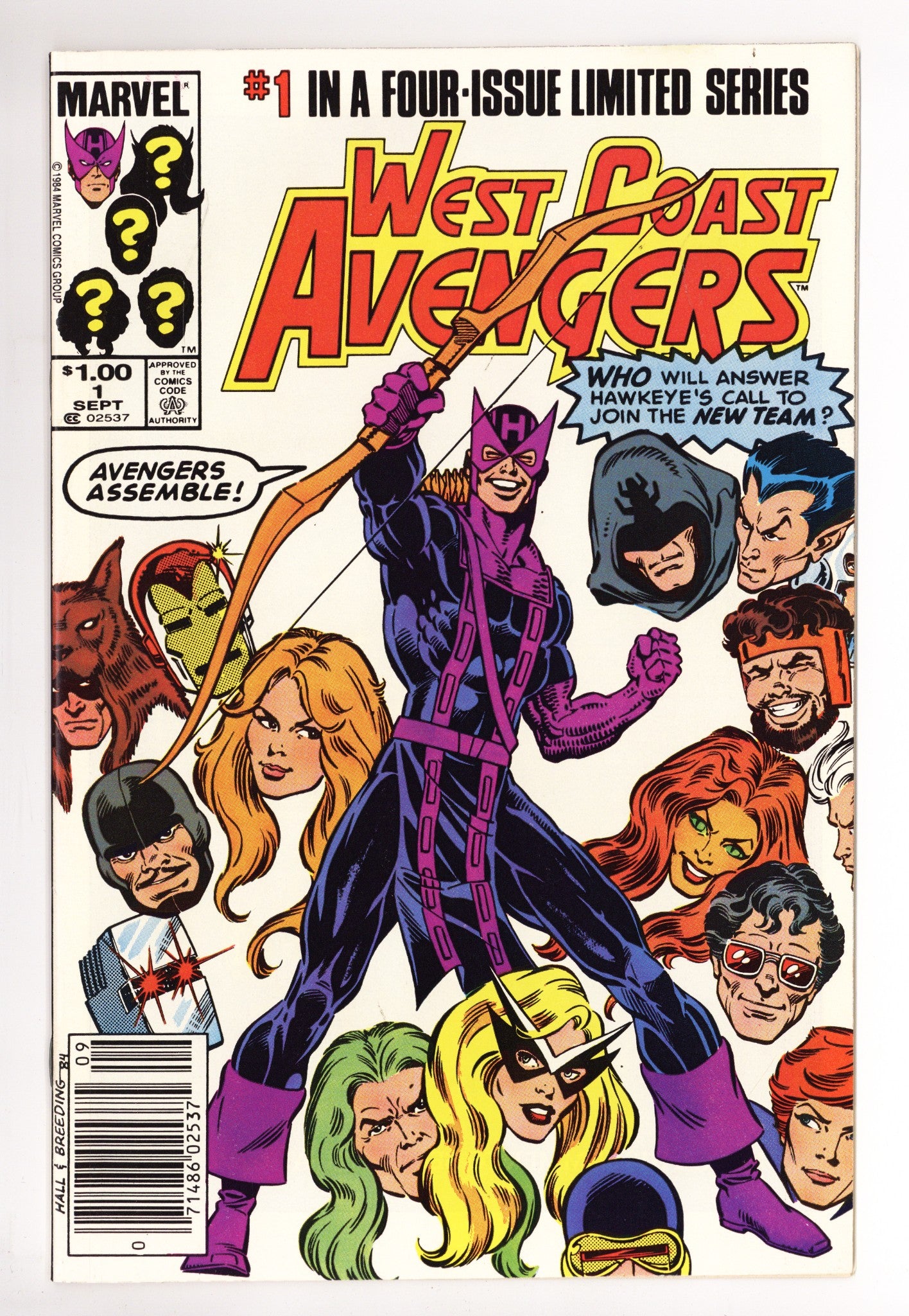 West Coast Avengers Vol 1 1 VF+ (8.5) (1984) Canadian Price Variant 