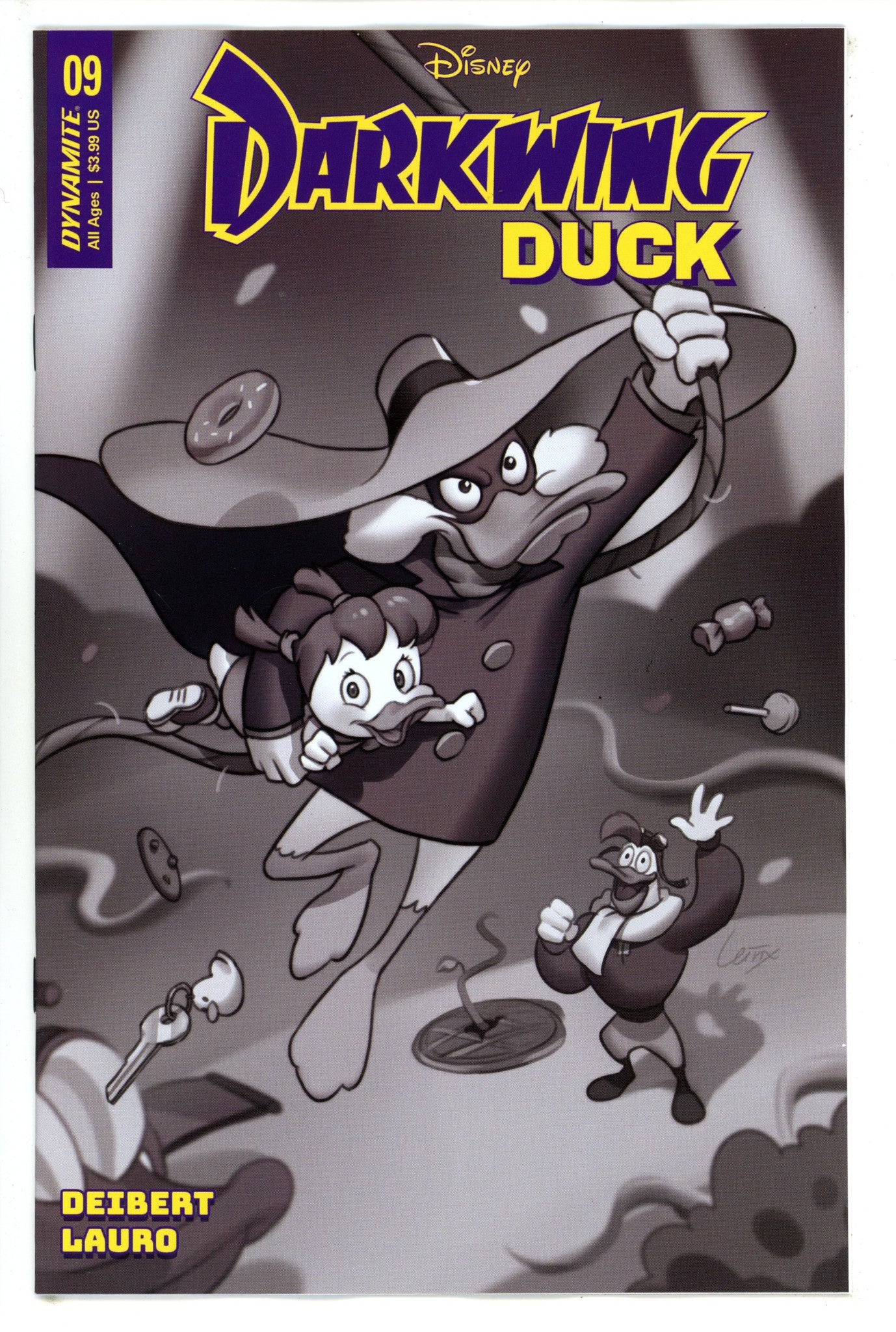 Darkwing Duck 9 Leirix B&W Incentive Variant (2023)