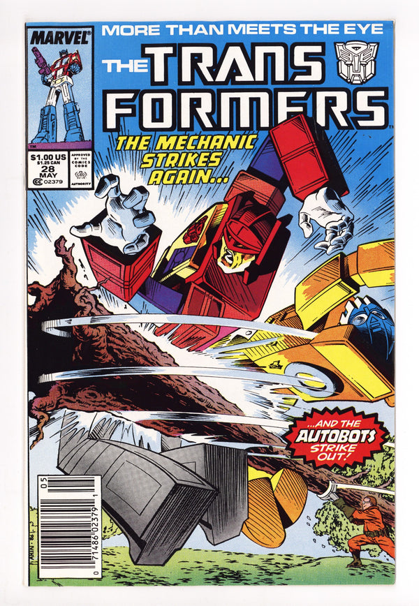 The Transformers 28 Mid Grade (1987) Newsstand