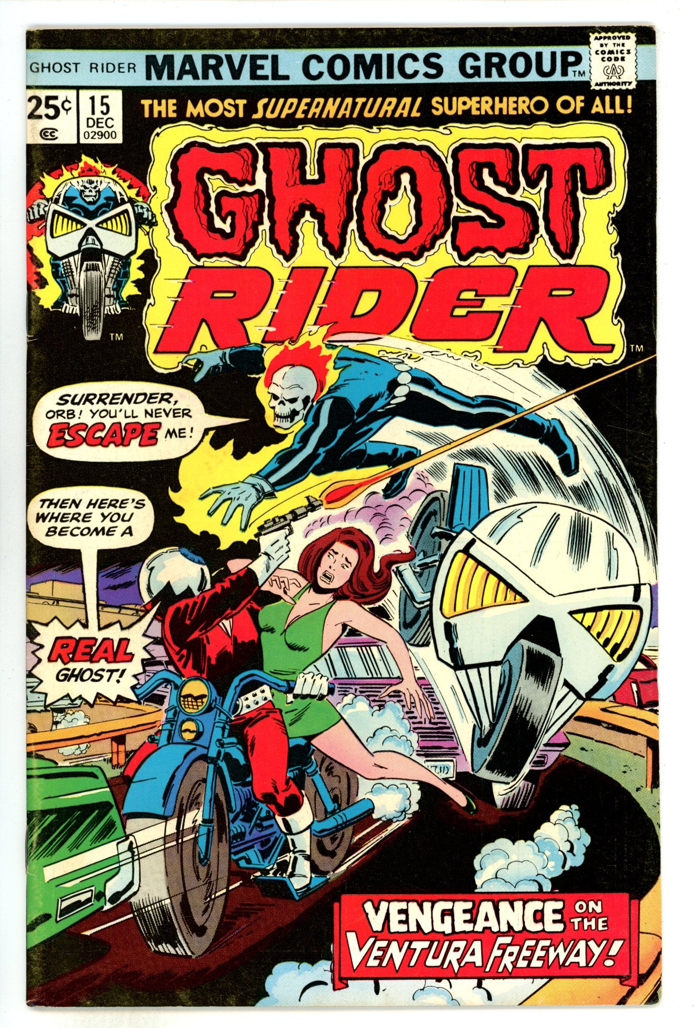 Ghost Rider Vol 1 15 FN- (5.5) (1975) 