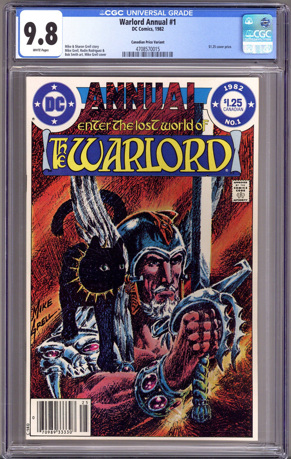 Warlord Annual Vol 1 1 CGC 9.8 (NM/M) (1982) Canadian Price Variant