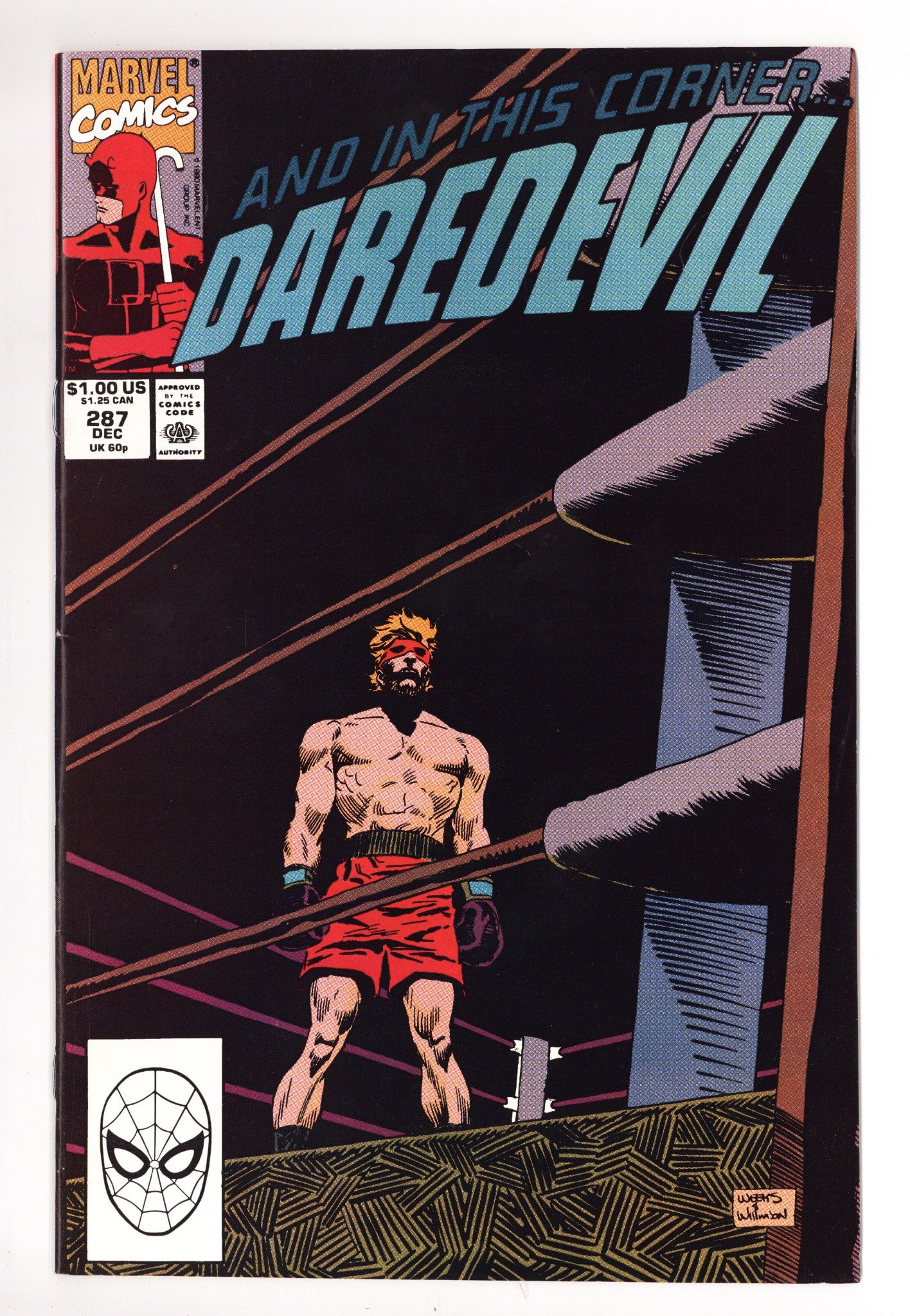 Daredevil Vol 1 287 Mid Grade (1990) 