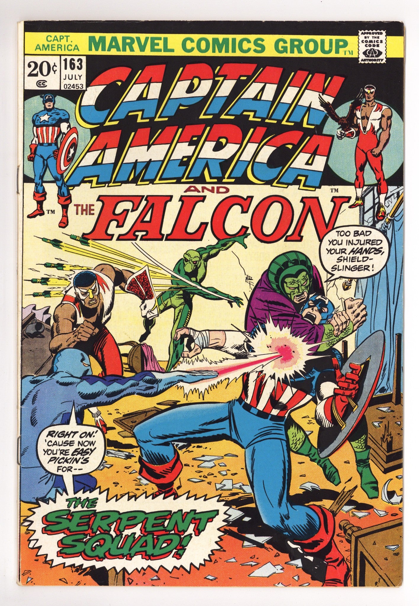 Captain America Vol 1 163 VG/FN (5.0) (1973) 