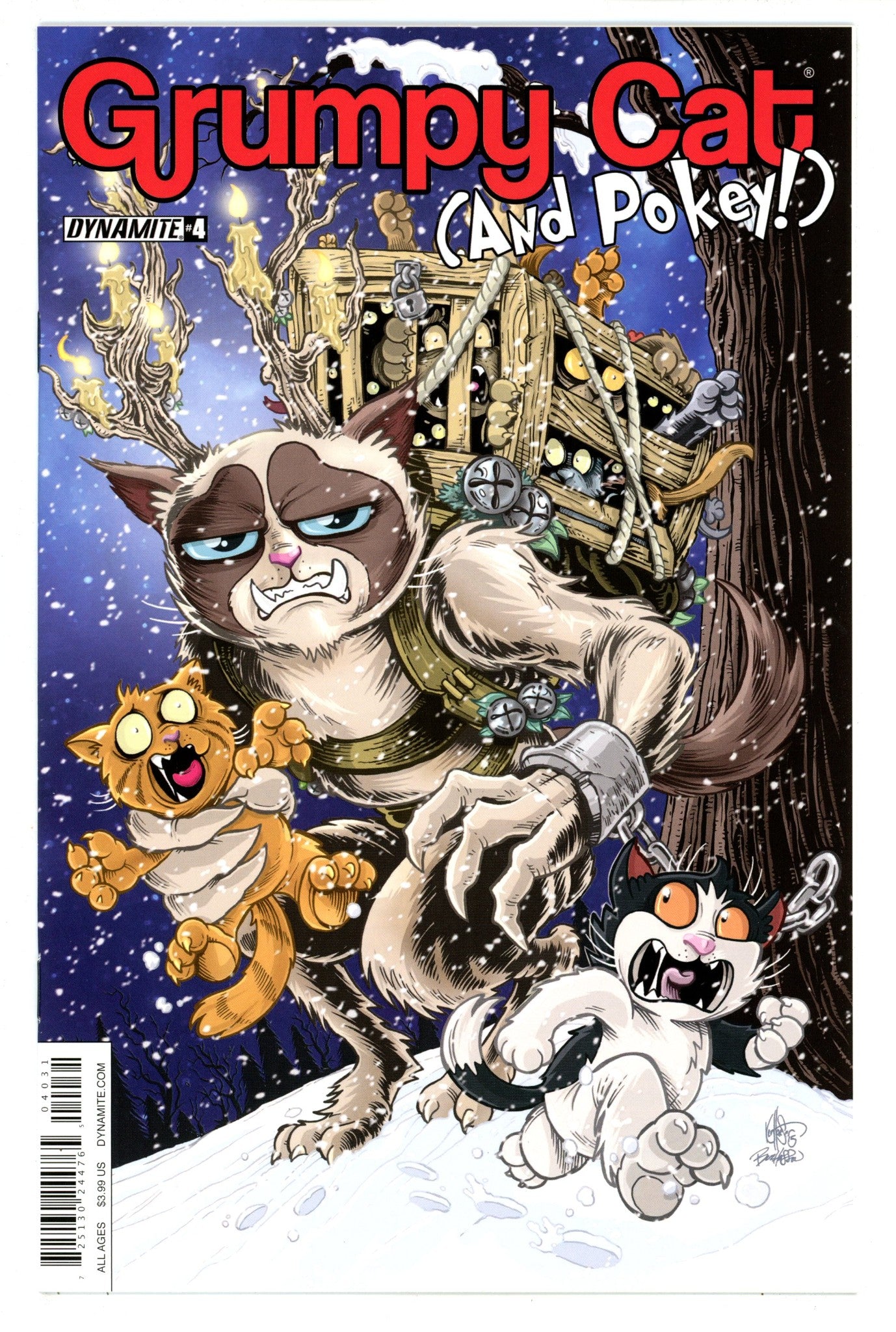 Grumpy Cat & Pokey 4 High Grade (2016) Haeser Variant 