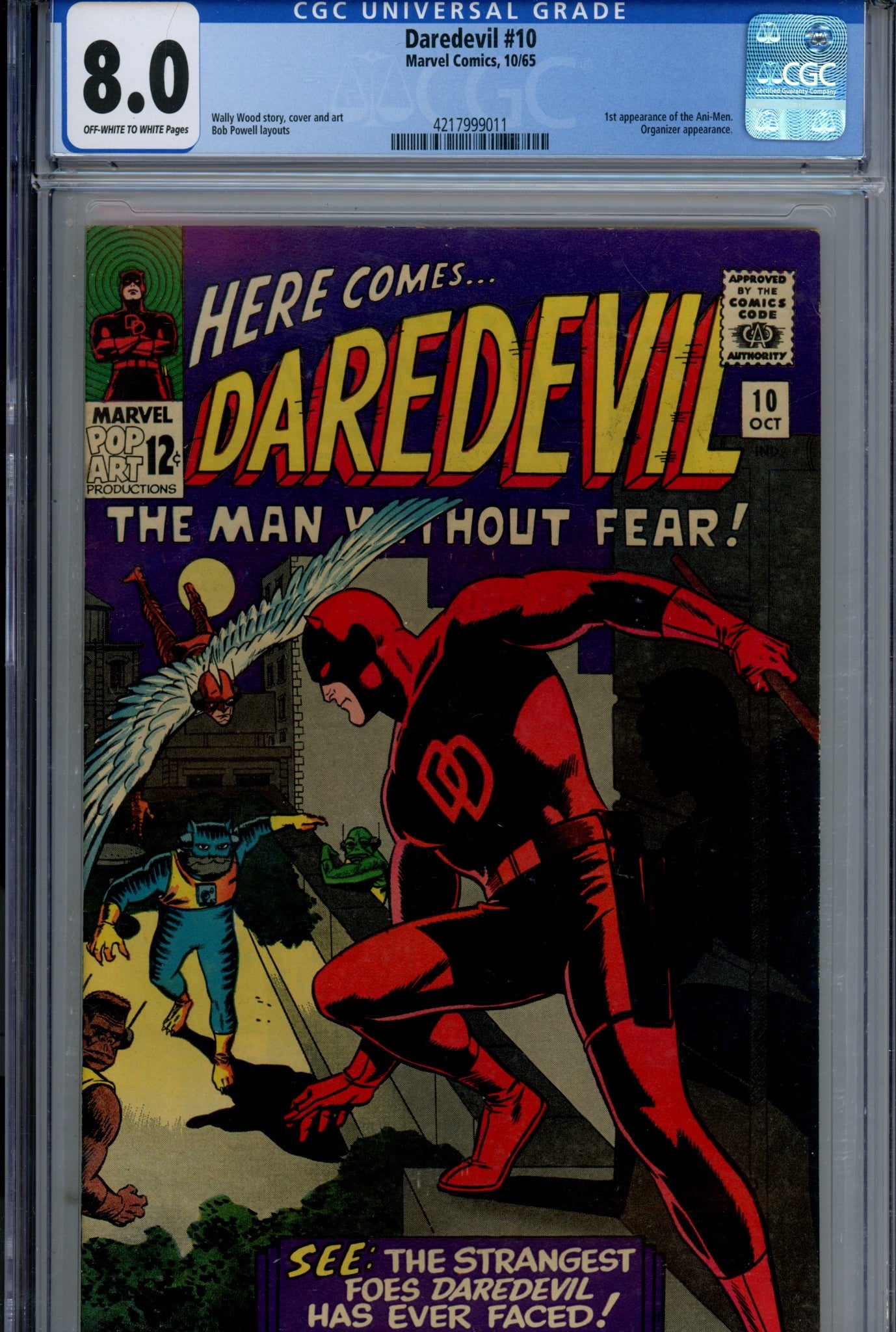 Daredevil Vol 1 10 CGC 8.0 (VF) (1965) 
