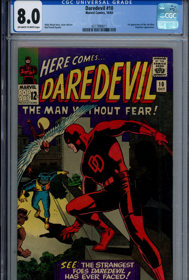 Daredevil Vol 1 10 CGC 8.0 (VF) (1965) 