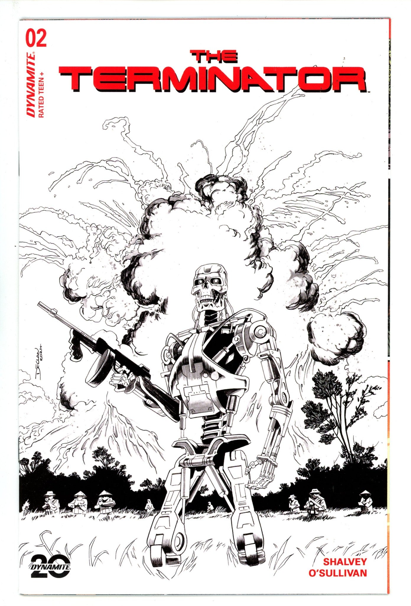 The Terminator 2 VF+ (8.5) (2024) Shalvey B&W Incentive Variant 