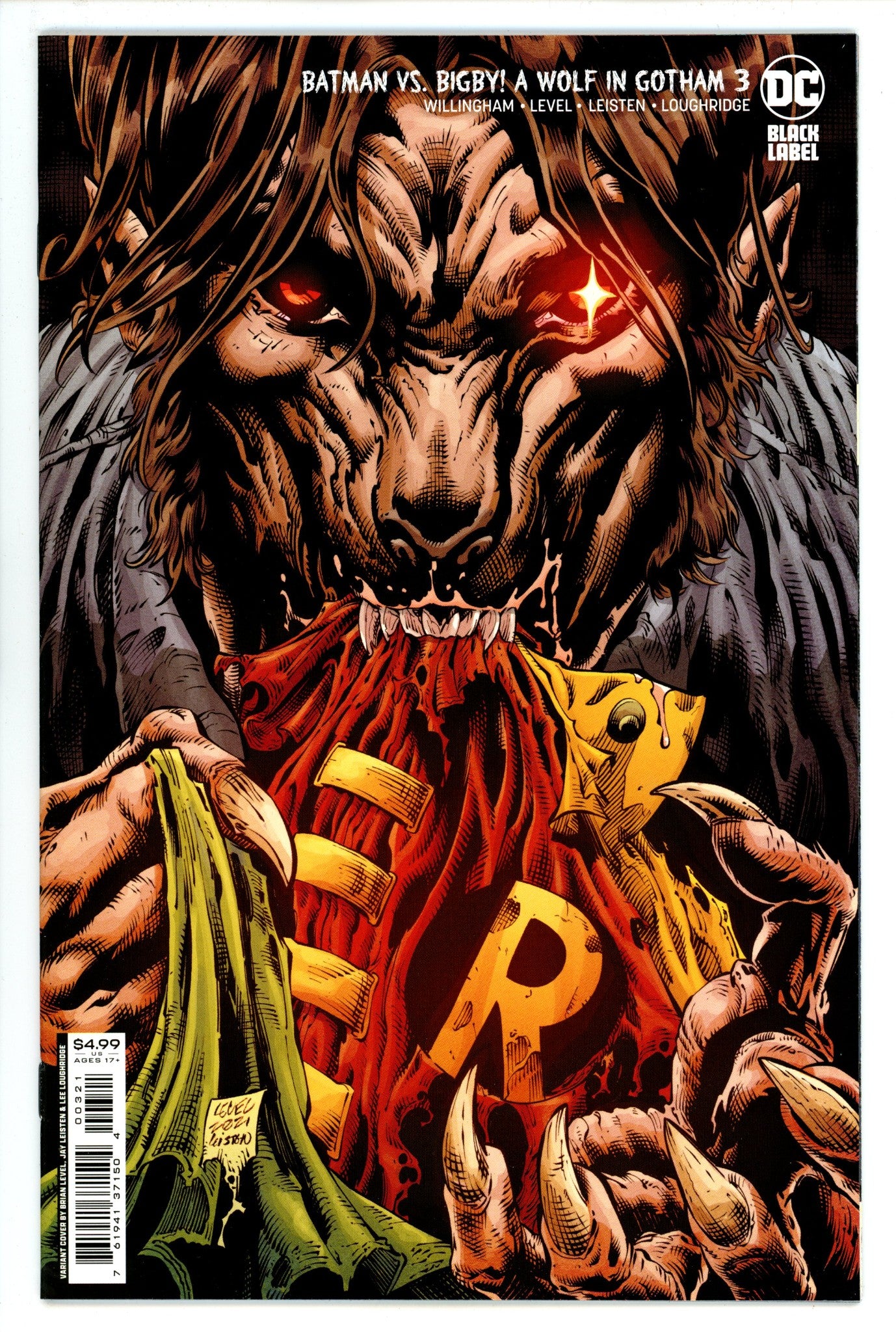 Batman vs. Bigby! A Wolf in Gotham 3 High Grade (2022) Level Variant 