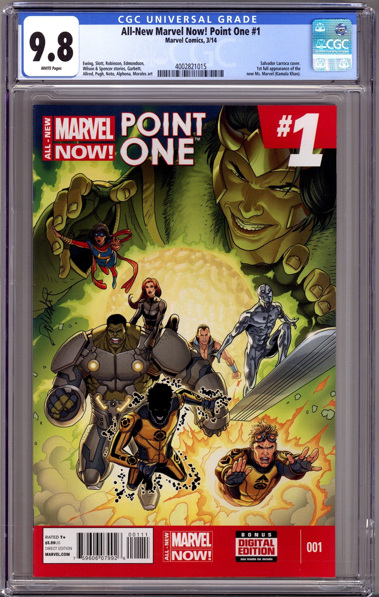 All-New Marvel Now! Point One 1 CGC 9.8 (NM/M) (2014) 
