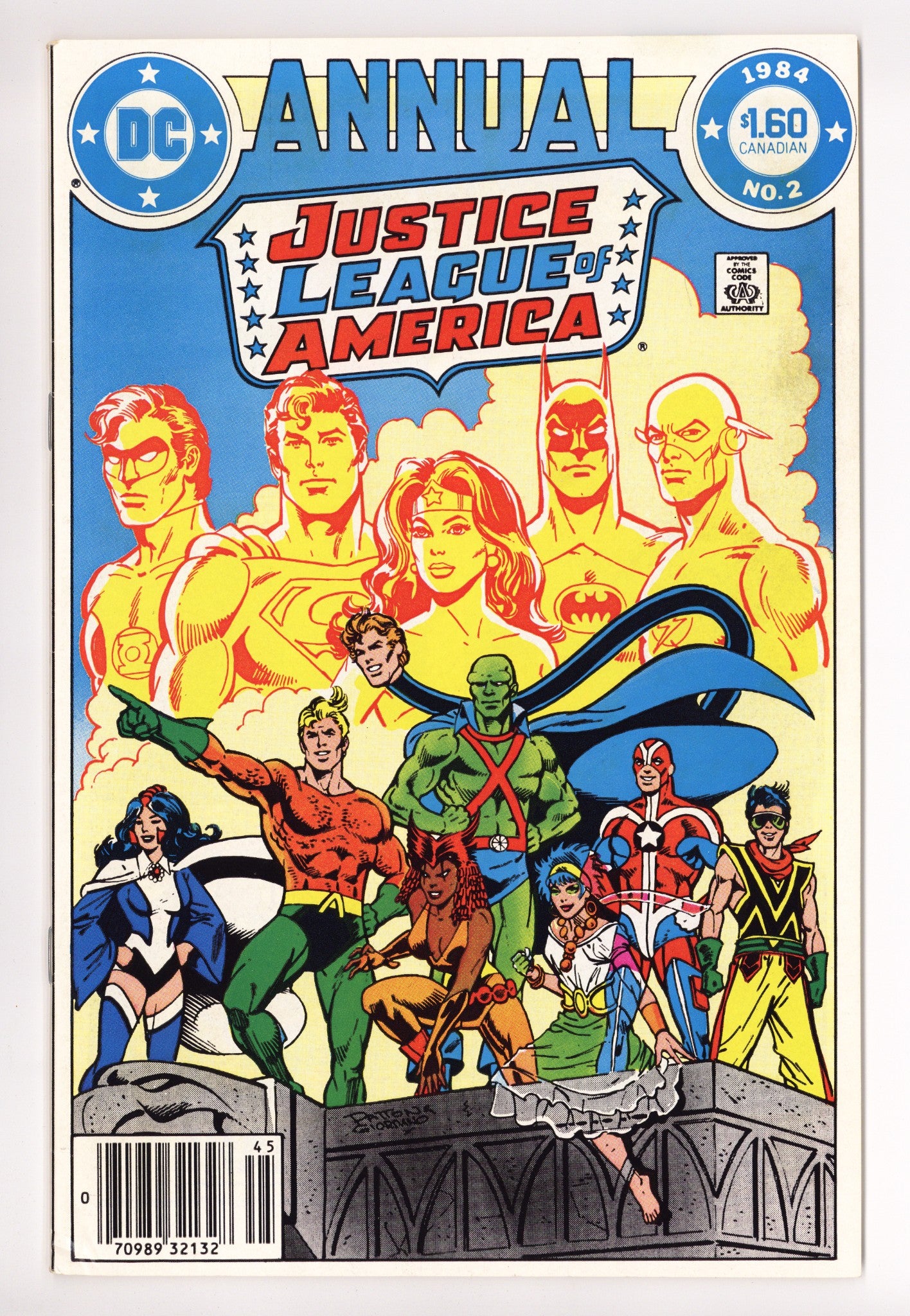 Justice League of America Annual Vol 1 2 Mid Grade (1984) Canadian Price Variant 