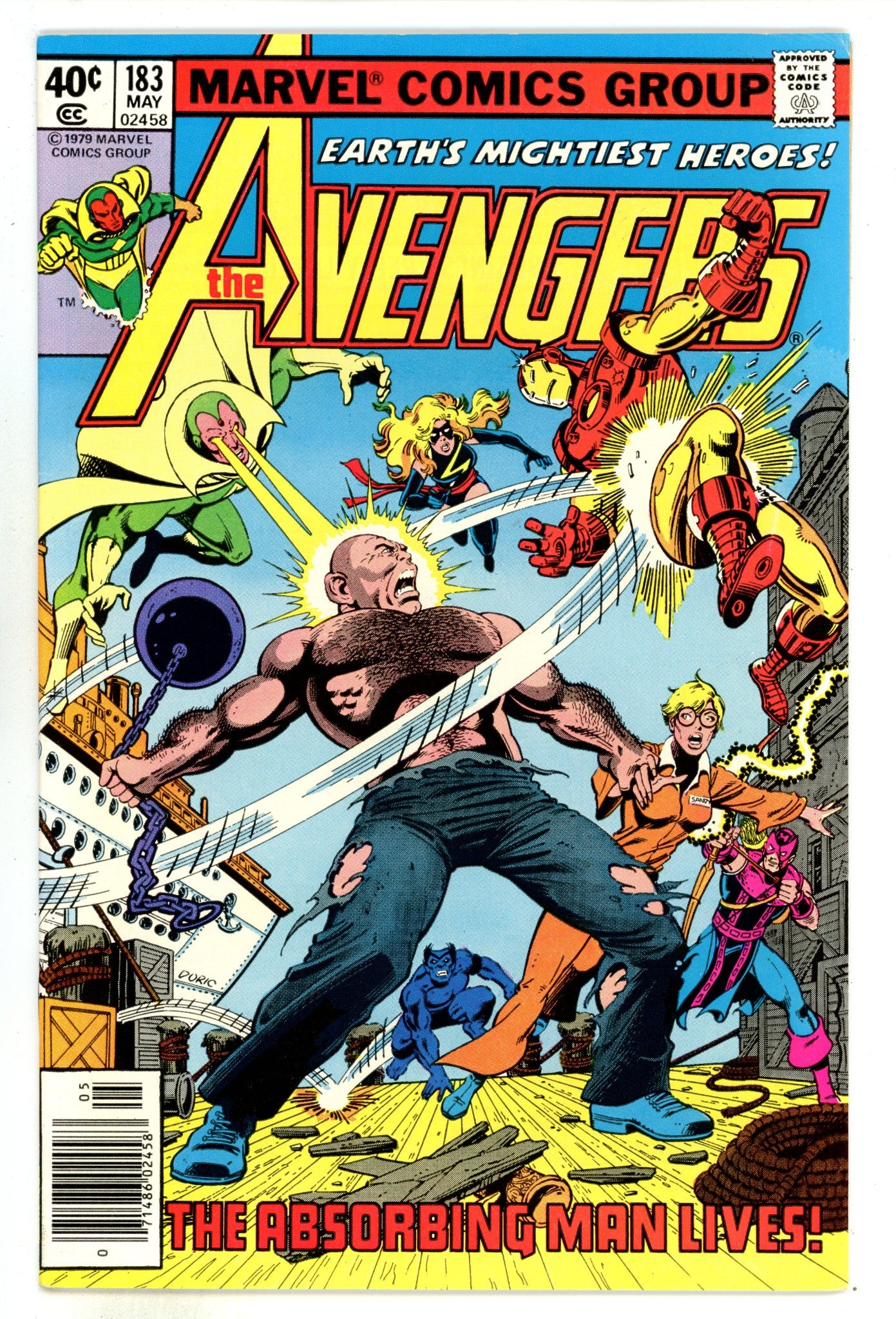 The Avengers Vol 1 183  VF+ (8.5)   (1979)     Newsstand  