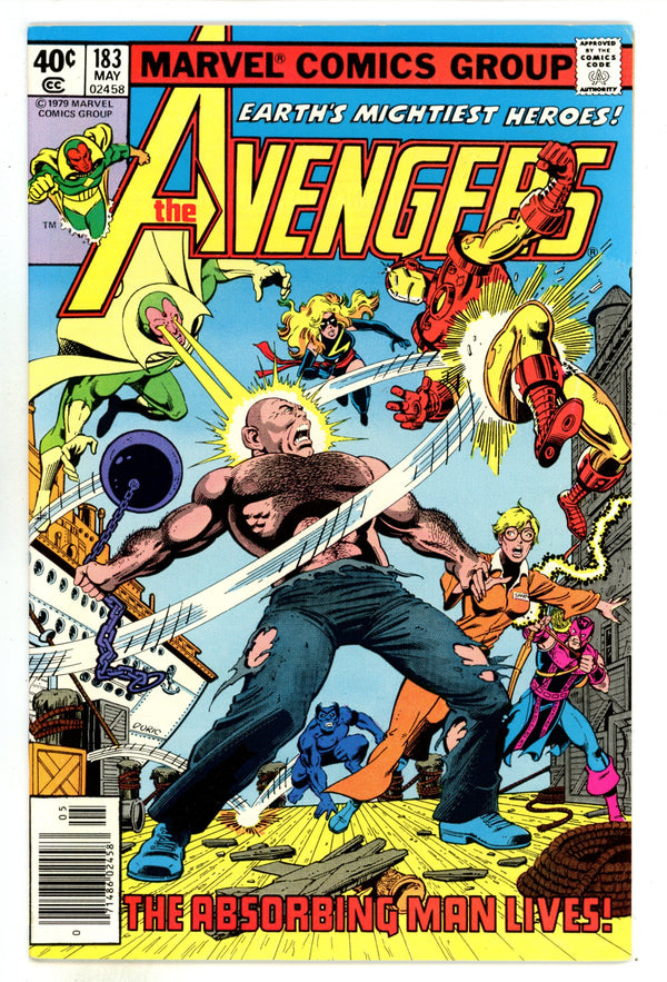 The Avengers Vol 1 183 VF+ (8.5) (1979) Newsstand