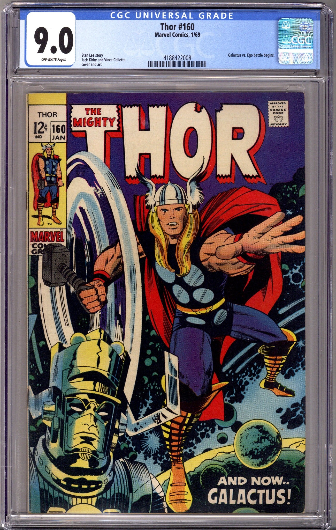 Thor Vol 1 160 CGC 9.0 (VF/NM) (1969)