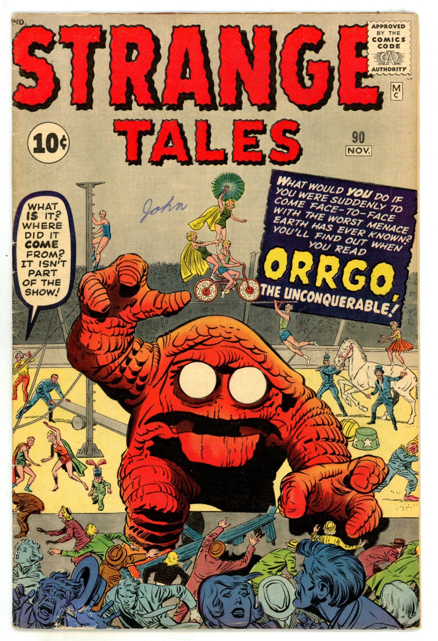 Strange Tales Vol 1 90 VG/FN (5.0) (1961) 
