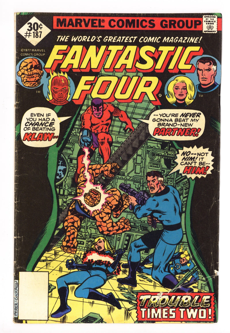 Fantastic Four Vol 1 187 Low Grade (1977) Whitman Variant 