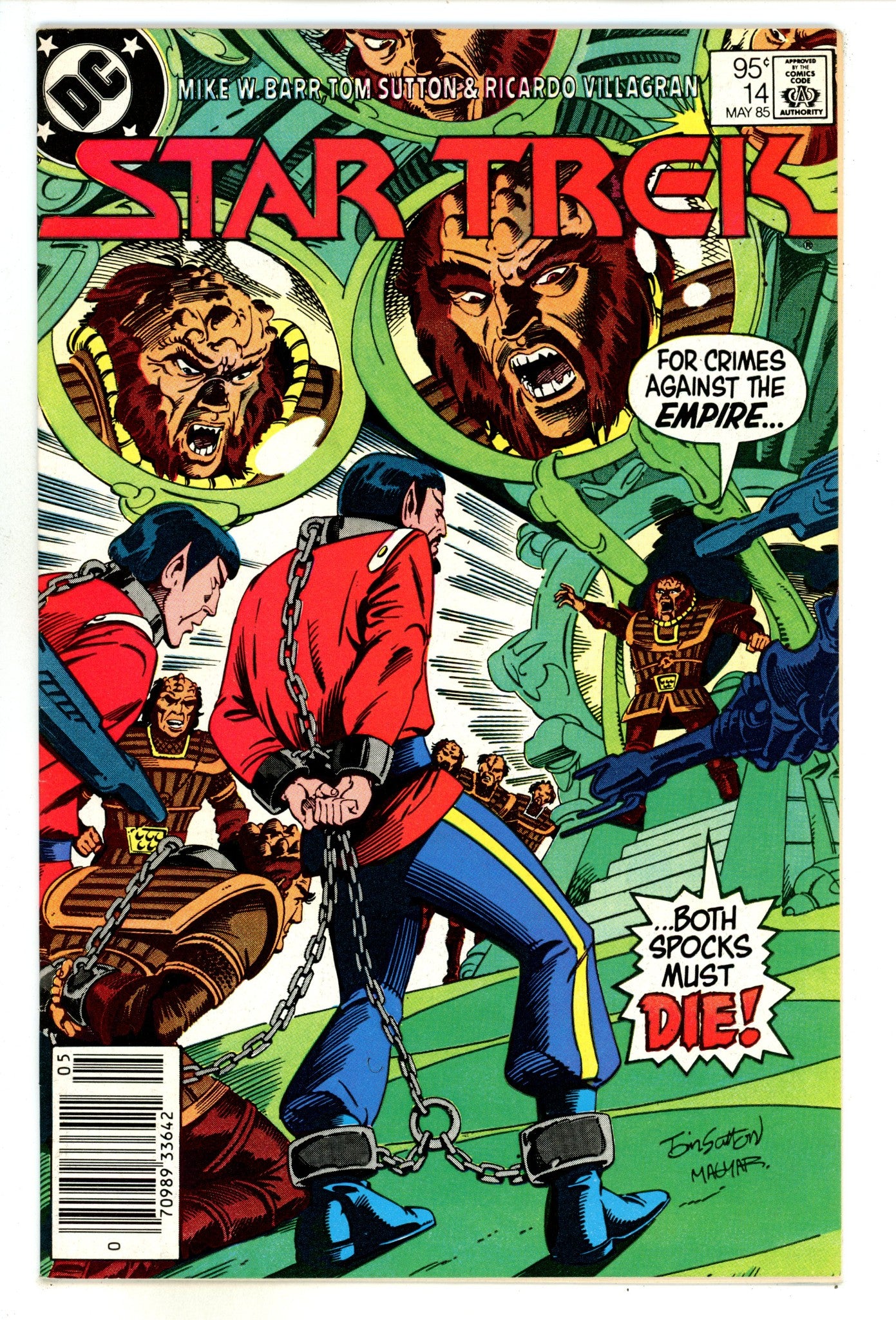 Star Trek Vol 1 14 VF- (7.5) (1985) Canadian Price Variant 