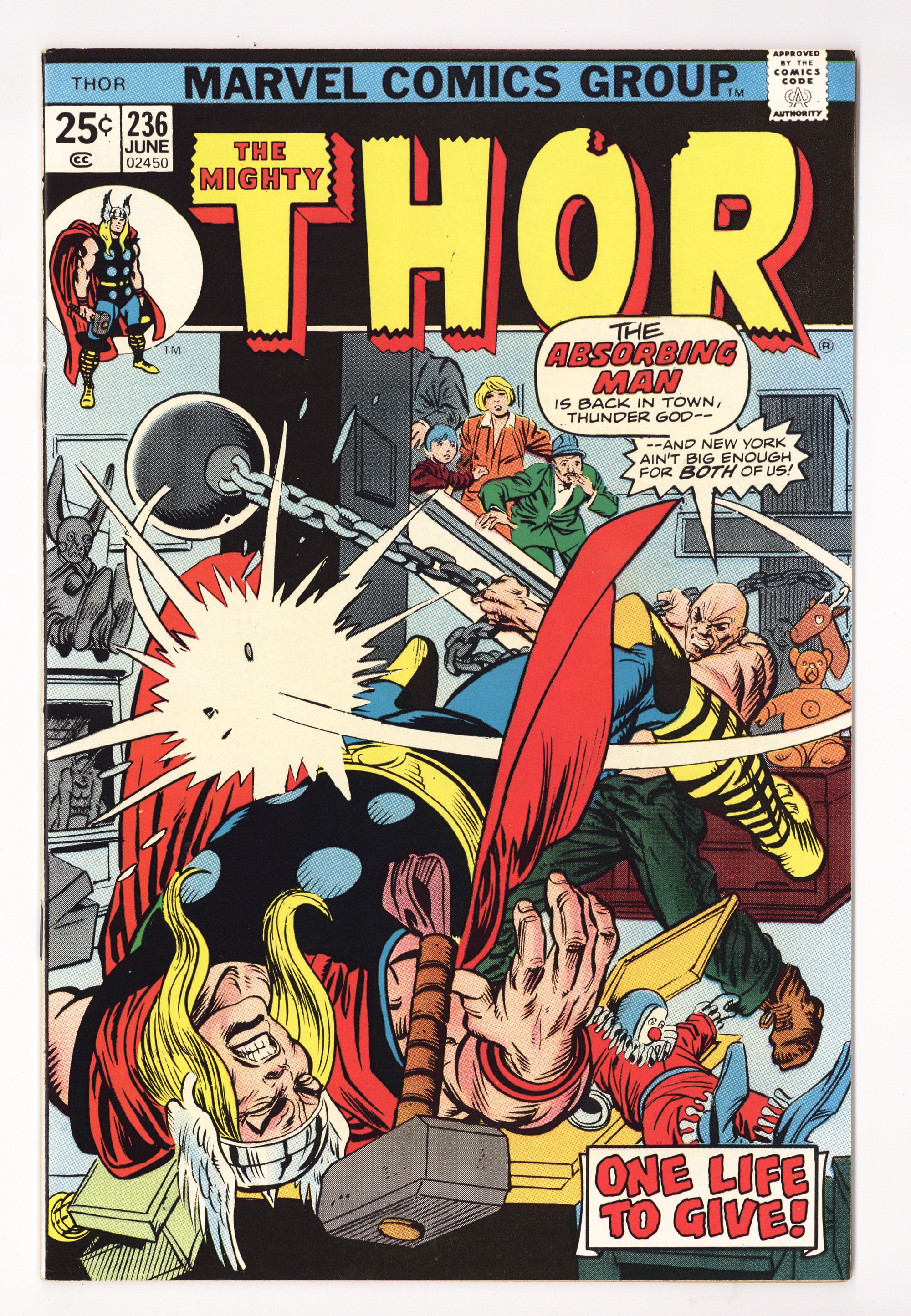 Thor Vol 1 236  VF (8.0)   (1975)        