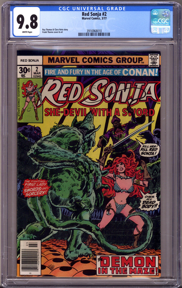 Red Sonja Vol 1 2 CGC 9.8 (NM/M) (1977)