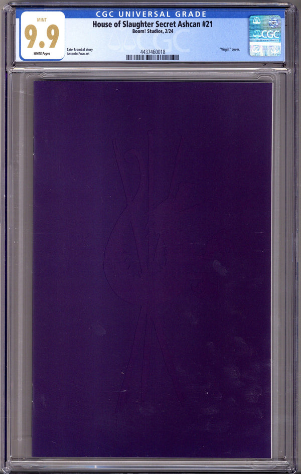 House of Slaughter Secret Ashcan 21 CGC 9.9 (MINT) (2024)