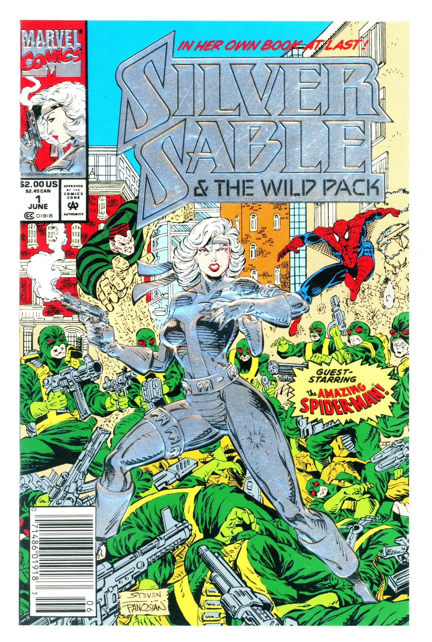 Silver Sable and the Wild Pack 1 Newsstand VF- (1992)