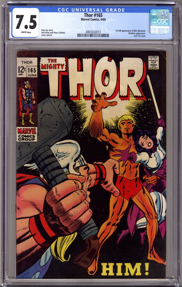 Thor Vol 1 165 CGC 7.5 (VF-)   (1969)