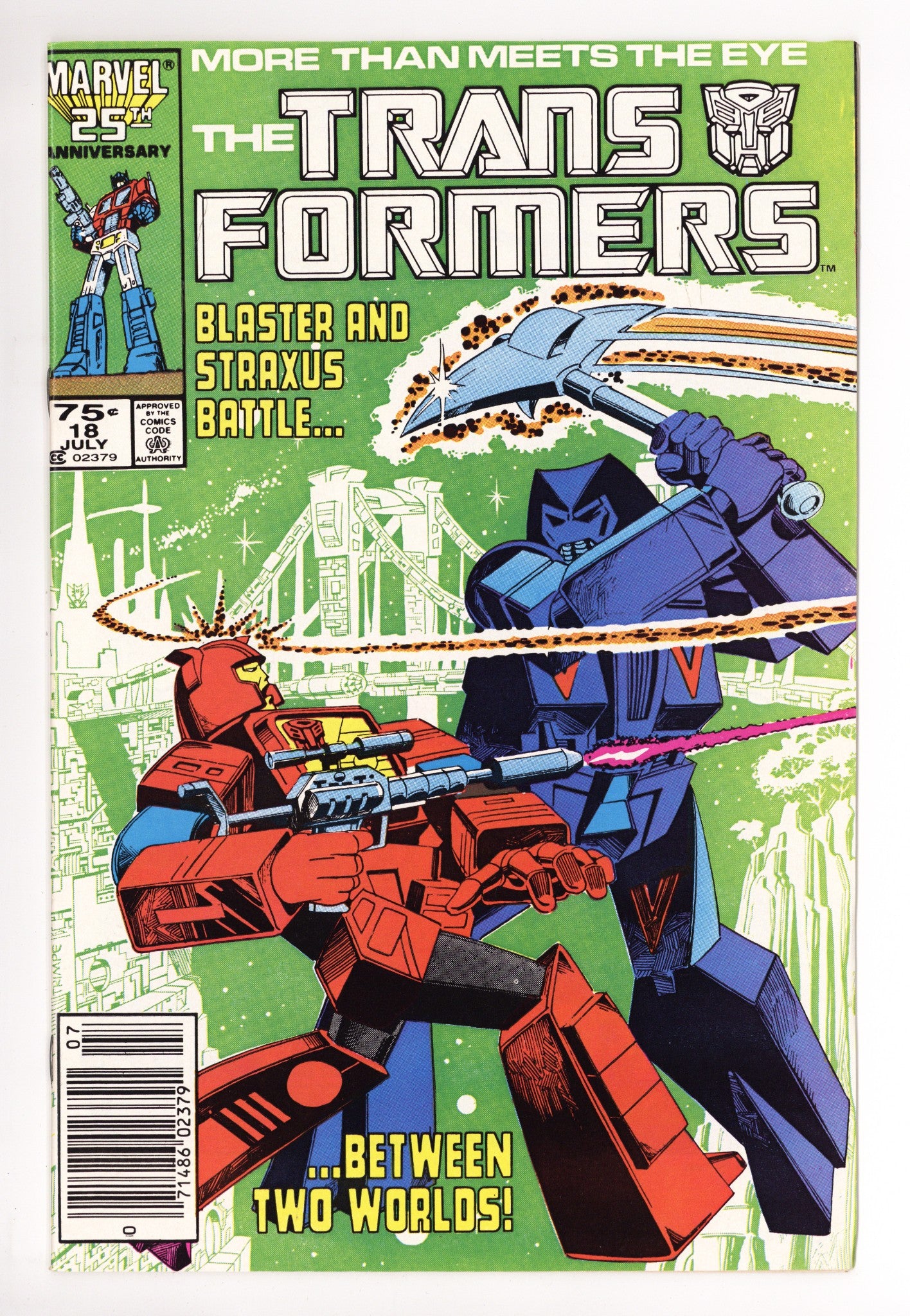 The Transformers 18 VF/NM (9.0) (1986) Newsstand 