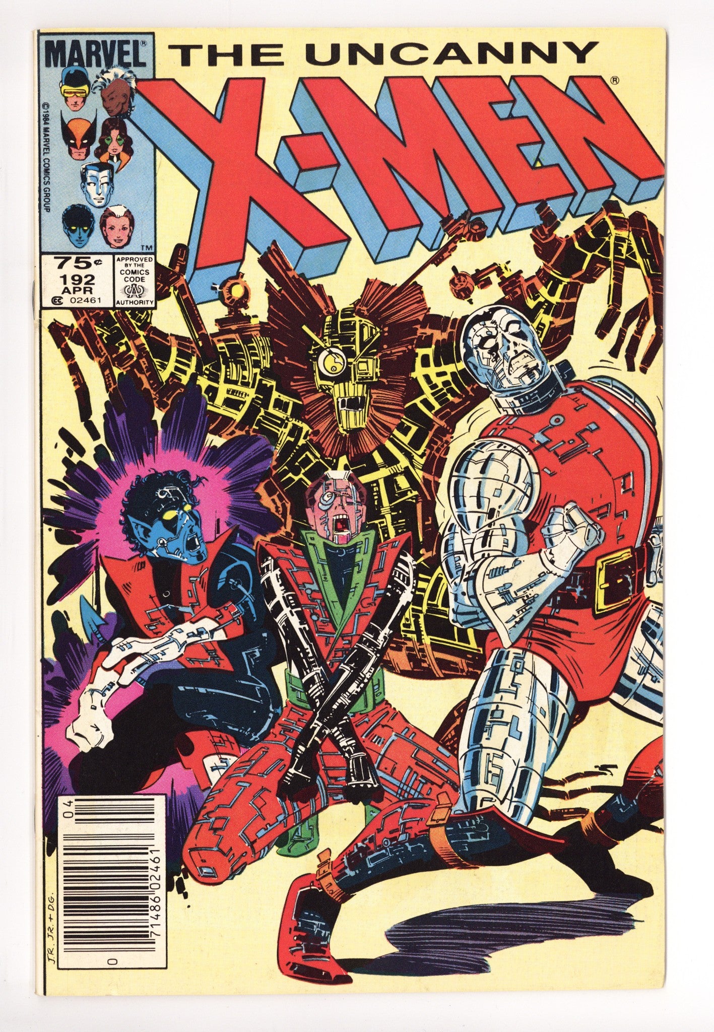 The Uncanny X-Men Vol 1 192 Mid Grade (1985) Canadian Price Variant 
