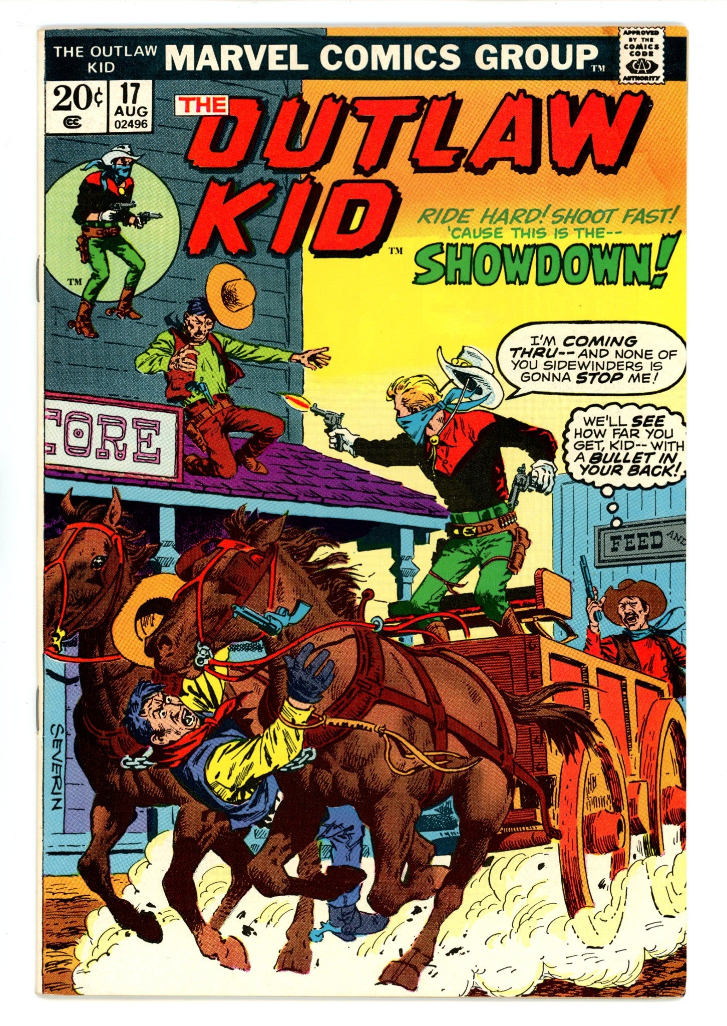 The Outlaw Kid 17 FN- (5.5) (1973) 
