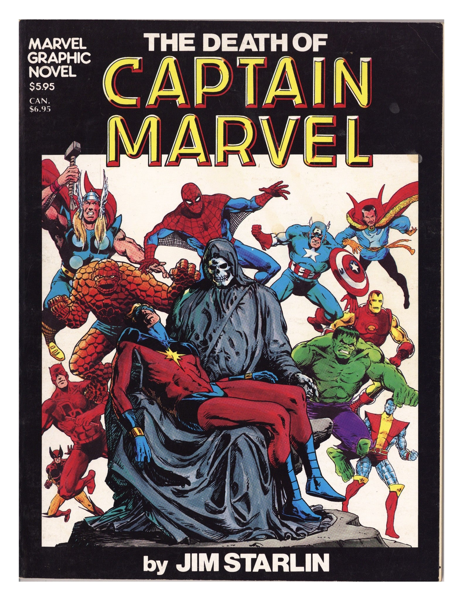 Marvel Graphic Novel 1 FN- (5.5) Death of Captain Marvel (1982) 