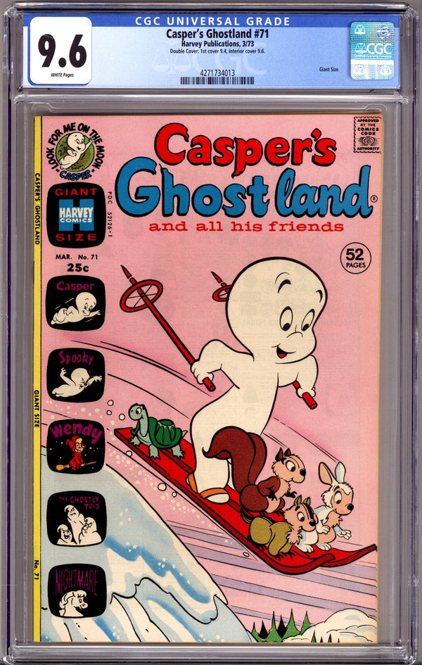 Casper's Ghostland 71 CGC 9.6 (NM+) Double Cover (1973)