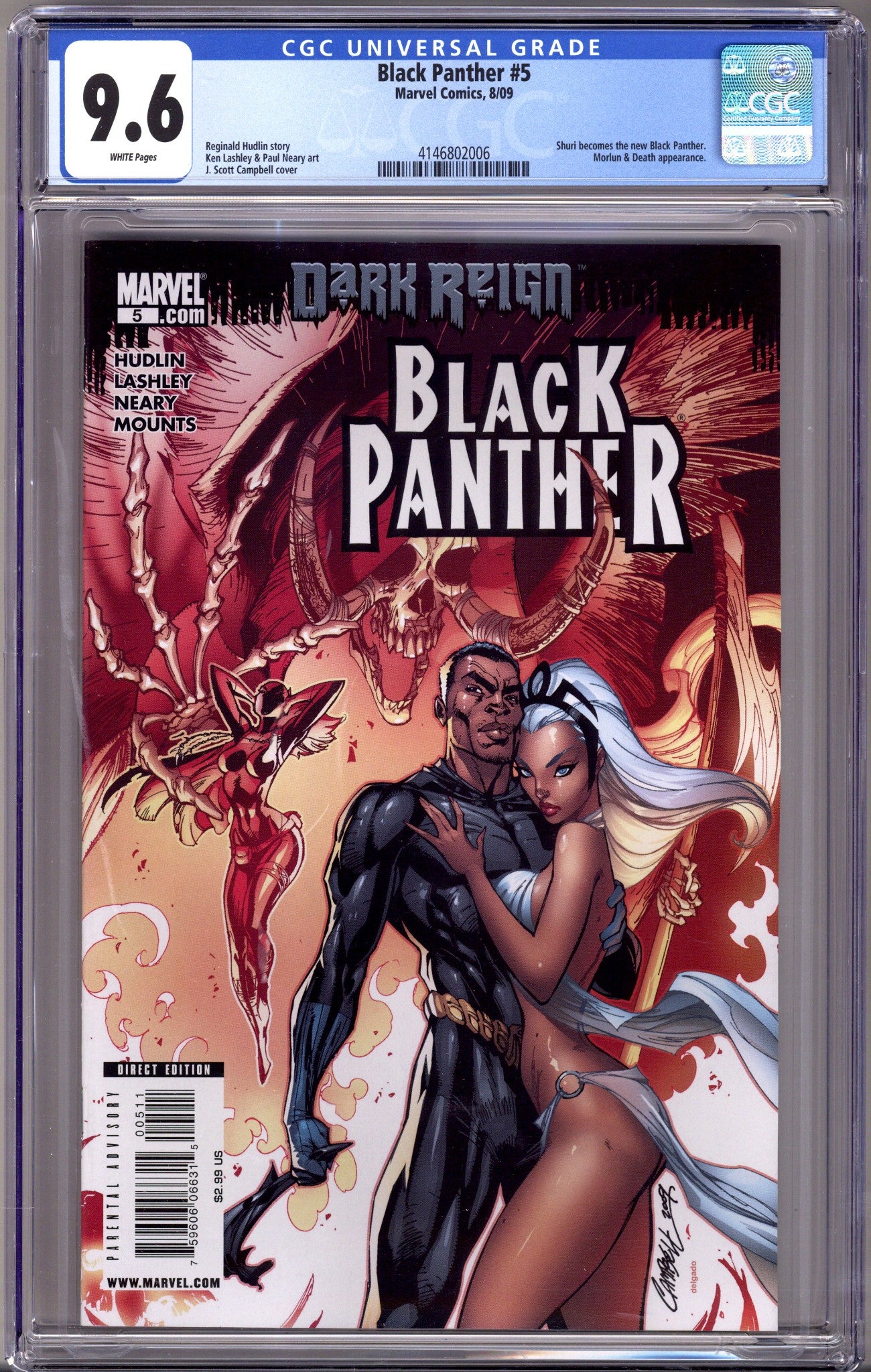 Black Panther Vol 5 5 CGC 9.6 (NM+) (2009) 