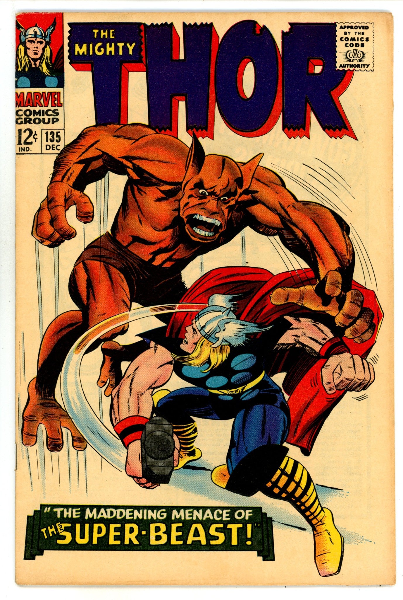 Thor Vol 1 135 FN/VF (7.0) (1966) 