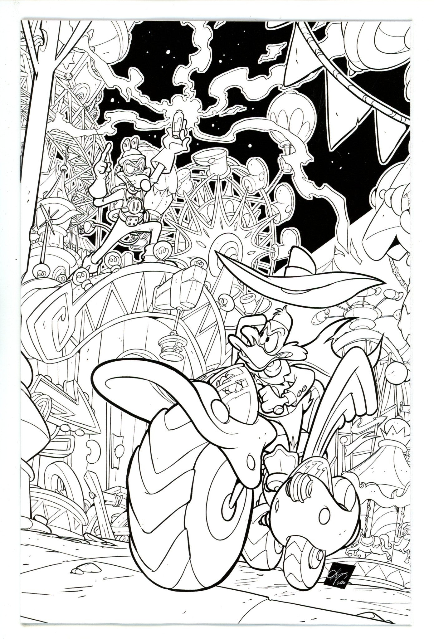 Darkwing Duck 1 Cangialosi B&W Virgin Incentive Variant (2025)