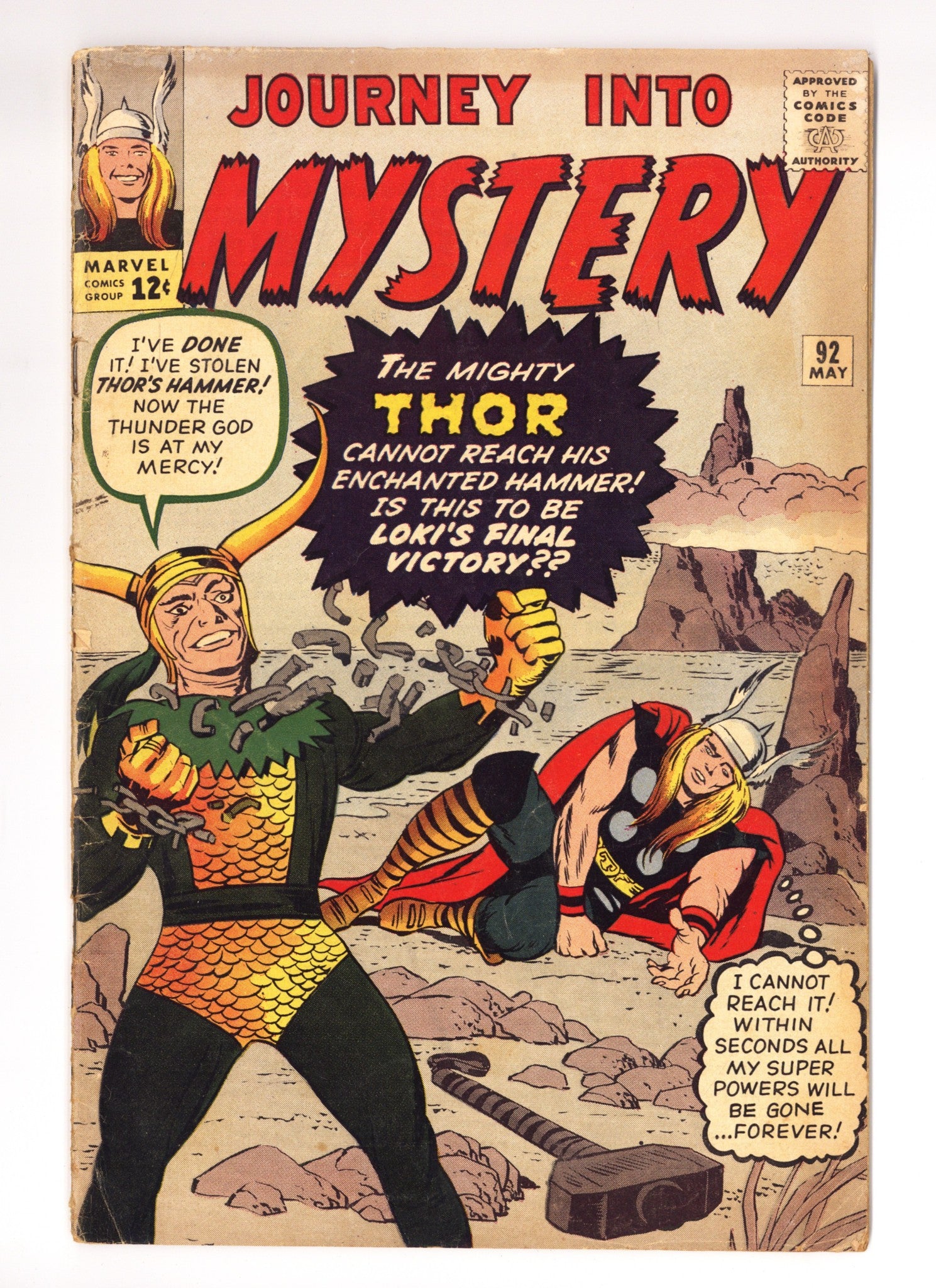 Journey into Mystery Vol 1 92 VG (4.0) (1963) 