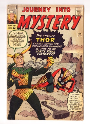 Journey into Mystery Vol 1 92 VG (4.0) (1963)