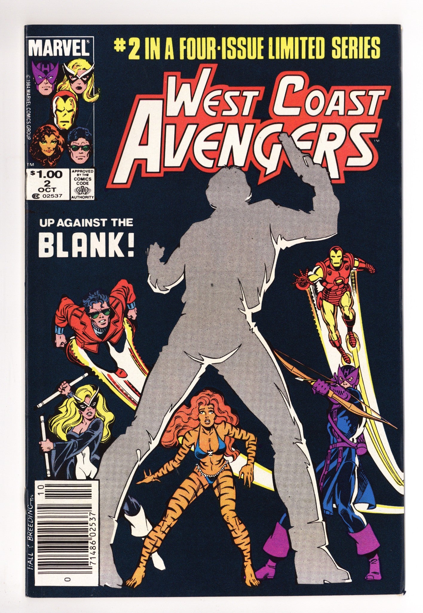 West Coast Avengers Vol 1 2 VF+ (8.5) (1984) Canadian Price Variant 
