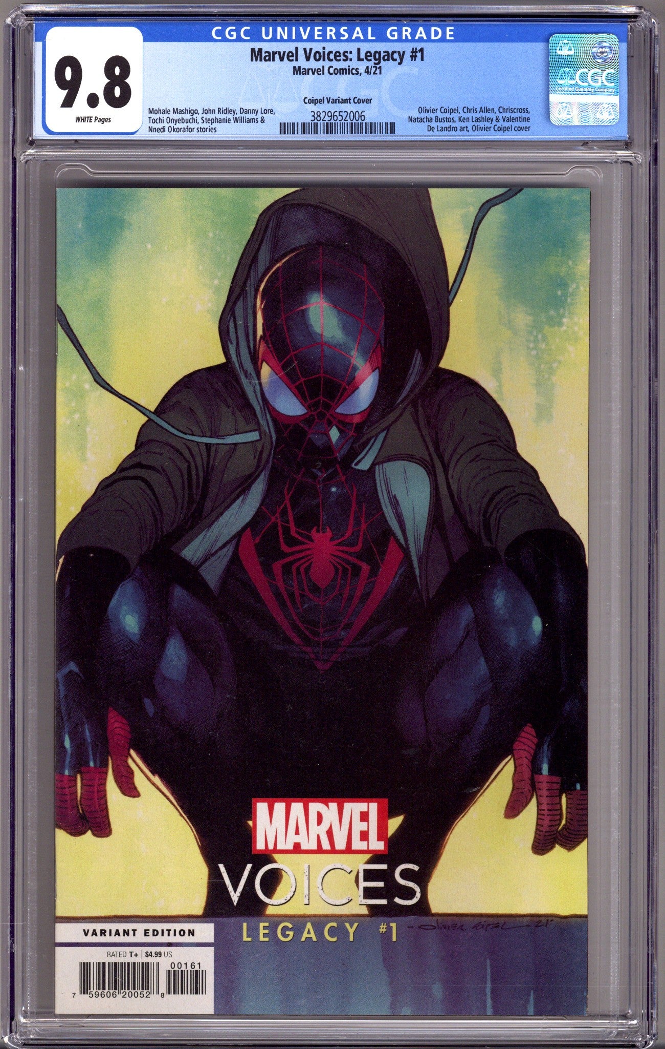 Marvel's Voices: Legacy Vol 1 1 CGC 9.8 (NM/M) (2021) Coipel Variant 