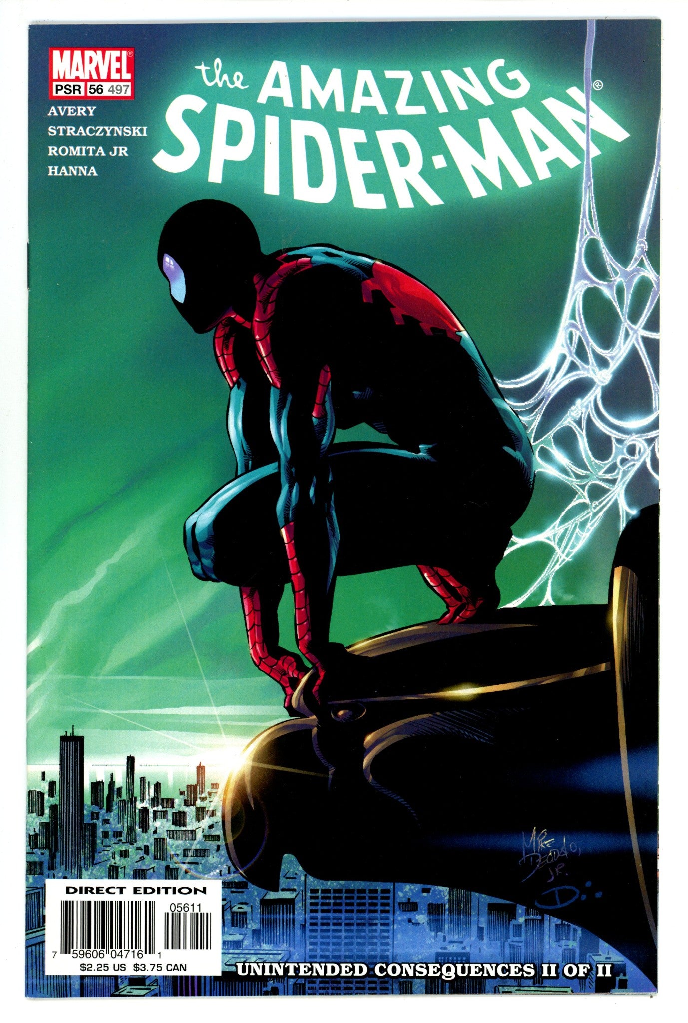 The Amazing Spider-Man Vol 2 56 (497) NM- (9.2) (2003) 