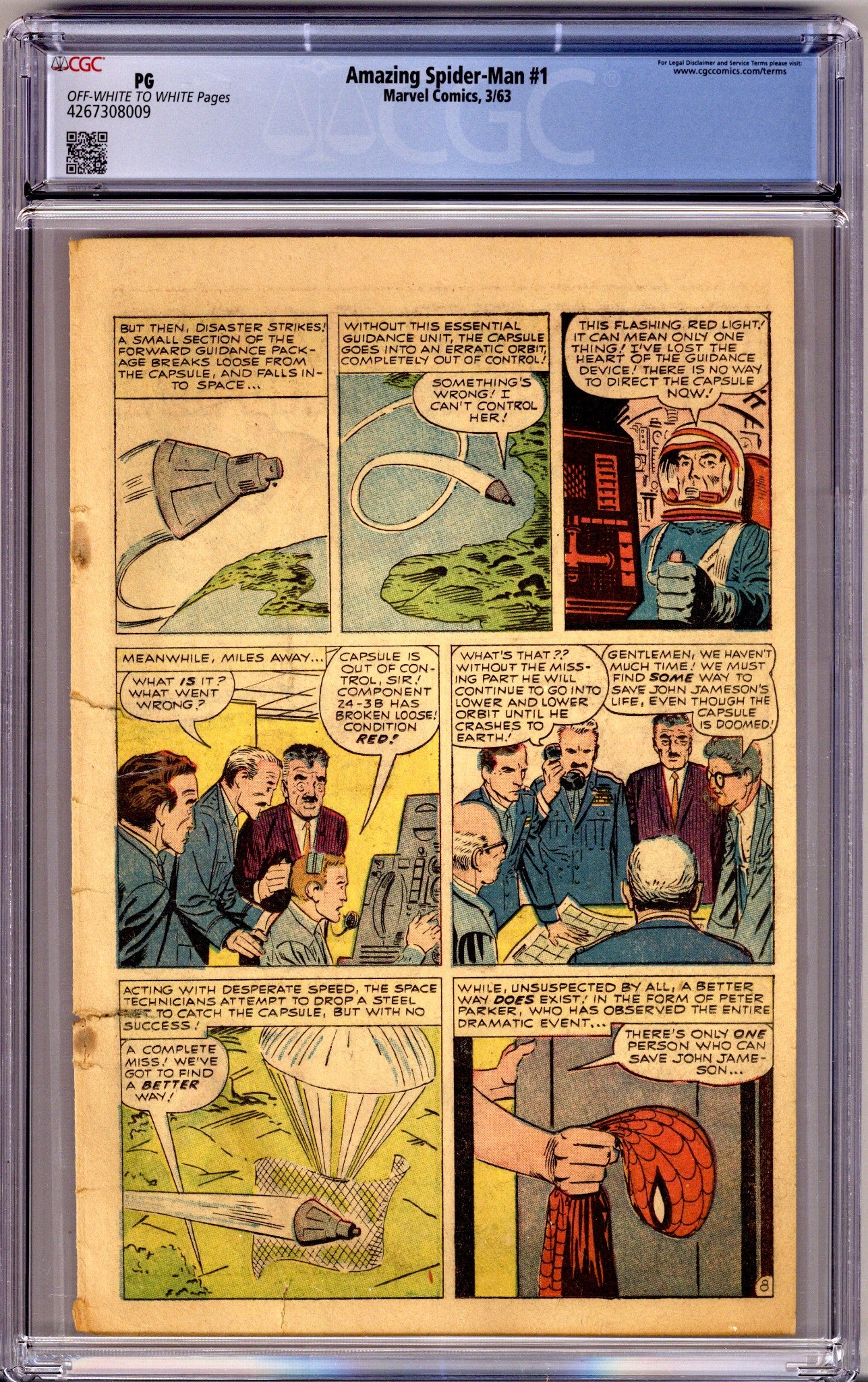 The Amazing Spider-Man Vol 1 1 CGC PG 5th Wrap Only (1963)