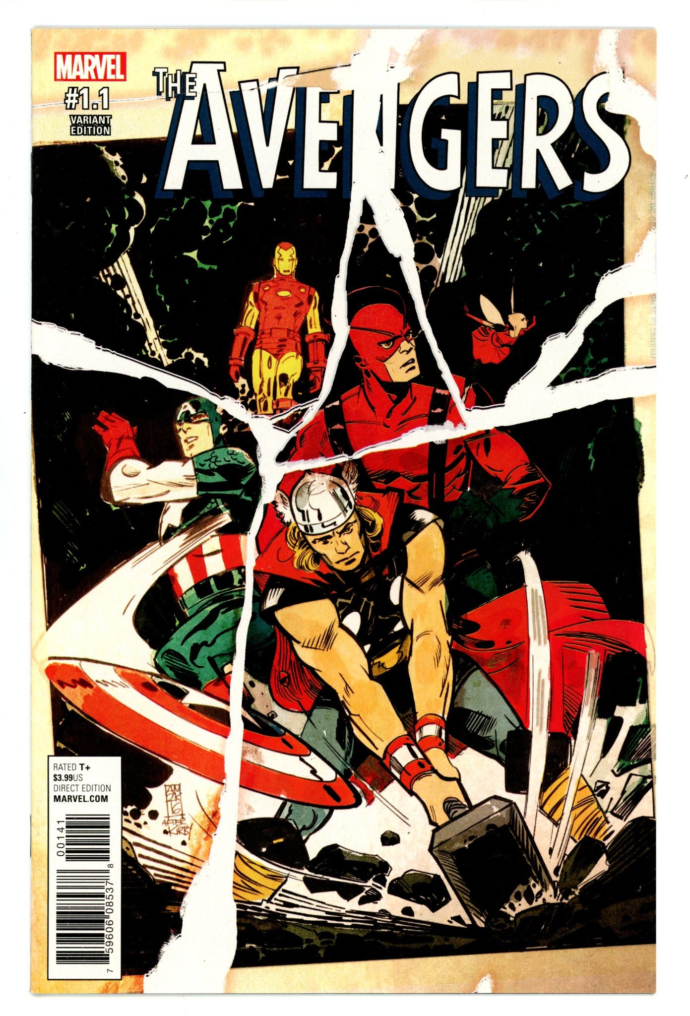 Avengers Vol 7 1.1 High Grade (2017) Maleev Incentive Variant 