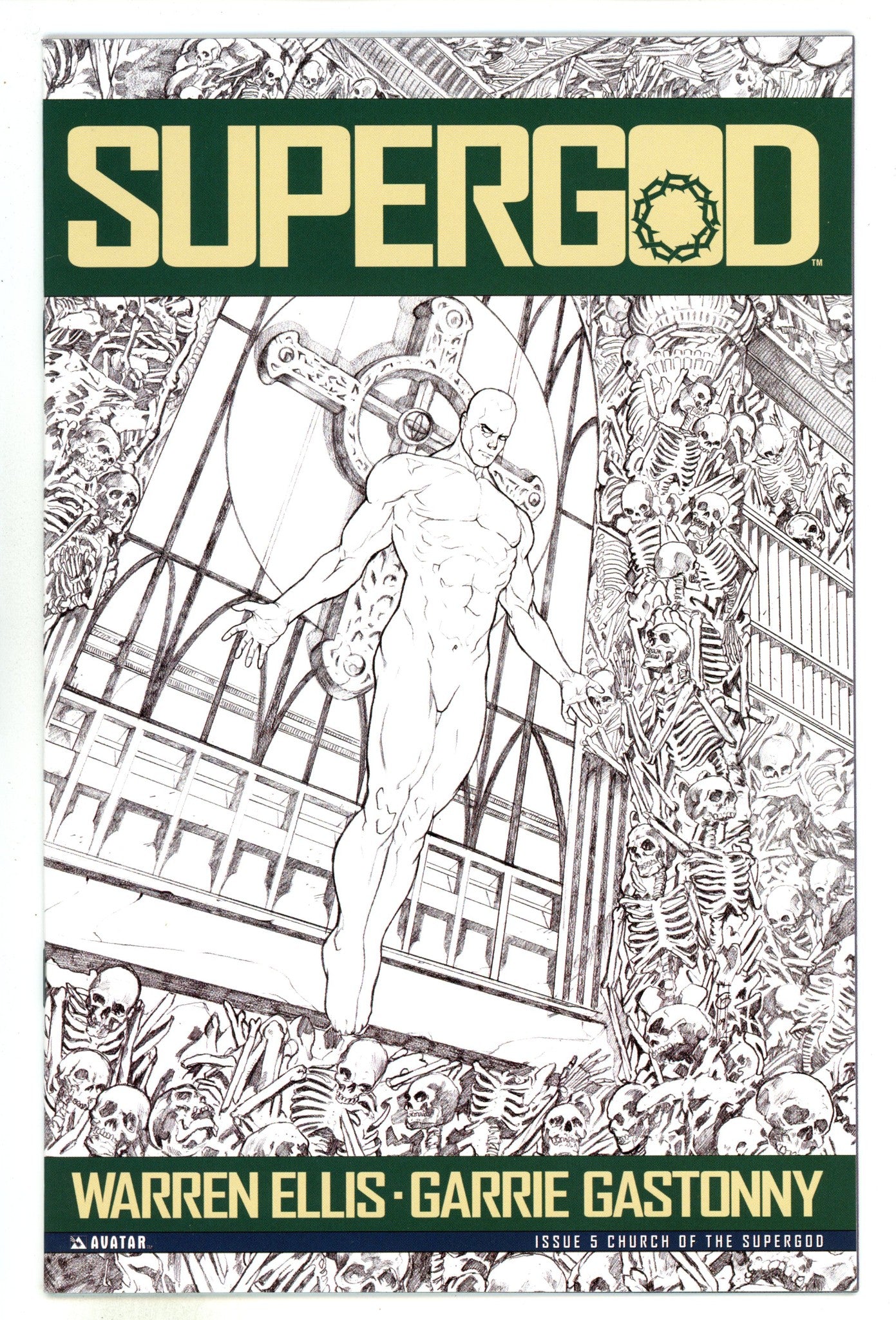 Warren Ellis' Supergod 5 High Grade (2010) Church Variant 
