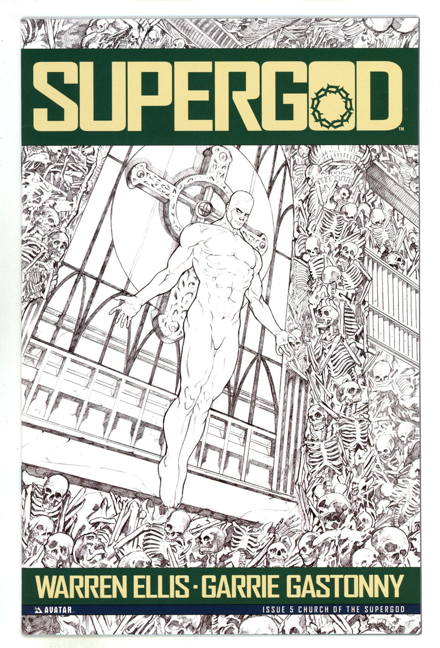 Warren Ellis' Supergod 5 High Grade (2010) Church Variant 