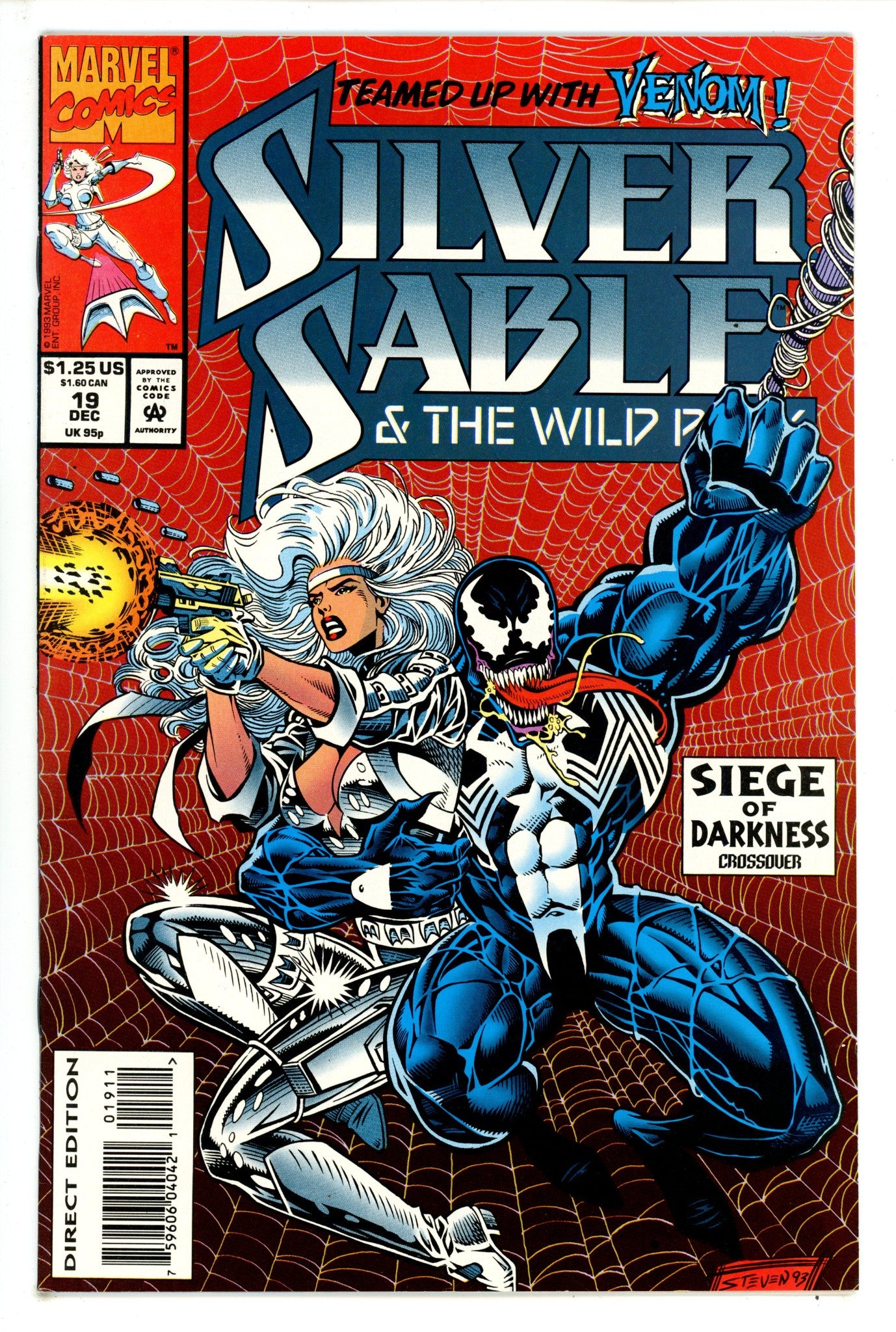 Silver Sable and the Wild Pack 19 High Grade (1993) 